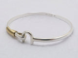 St Croix Hook Bracelet 4 mm, Sterling Silver & 14K Gold Fill Wire