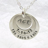 Fine Silver Golfer's Hole in One Pendant, Fine Silver Pendant, Hole in One Celebration, ACE, Perfect Golf Shot, Lucky Golfer, Perfect Stroke