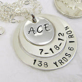 Fine Silver Golfer's Hole in One Pendant, Fine Silver Pendant, Hole in One Celebration, ACE, Perfect Golf Shot, Lucky Golfer, Perfect Stroke