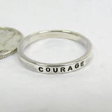 Personalized Sterling Silver Stacking Ring