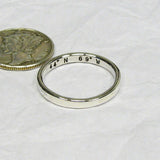 Personalized Sterling Silver Stacking Rings - 2.4 mm