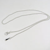 17" Silver Plated Ball Chain 1.5mm, Pendant Chain