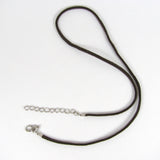 Black Satin Pendant Charm Cord - 18", Satin Charm Necklace Cord, Pendant Cord