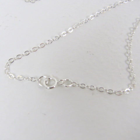 16" 1.5mm Sterling Silver Flat Cable Chain