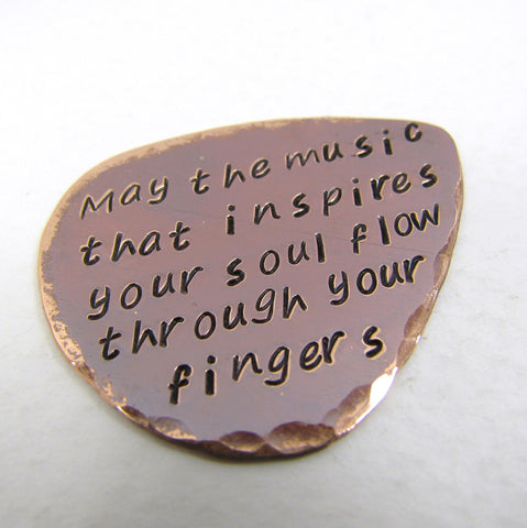 Personalized Copper Guitar Pick