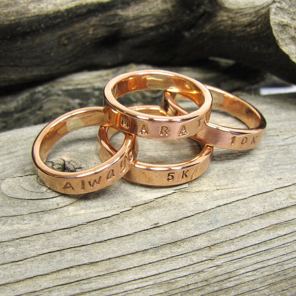 Copper Ring 4.5mm 1 Copper Promise Ring Polished Copper Ring